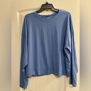 Lucky in Love Blue long sleeve UV Protection Shirt. 50+. Women’s size 2XL(16-18)